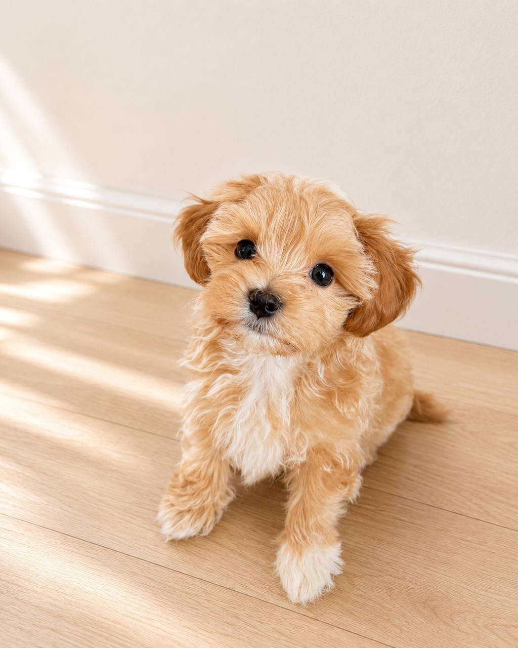 Nala, an available apricot female Toy Maltipoo puppy